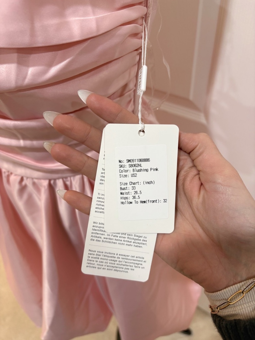 NWT Stacees A-Line Strapless Bubble Homecoming Dress with Pleats Size 2 - Picture 8 of 11